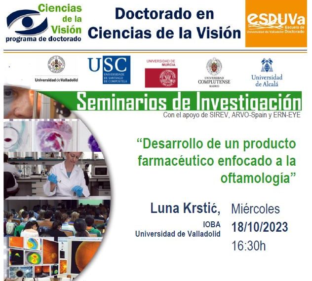 Seminario de Investigación IOBA: «Desarrollo de un producto farmacéutico enfocado a la oftalmología»