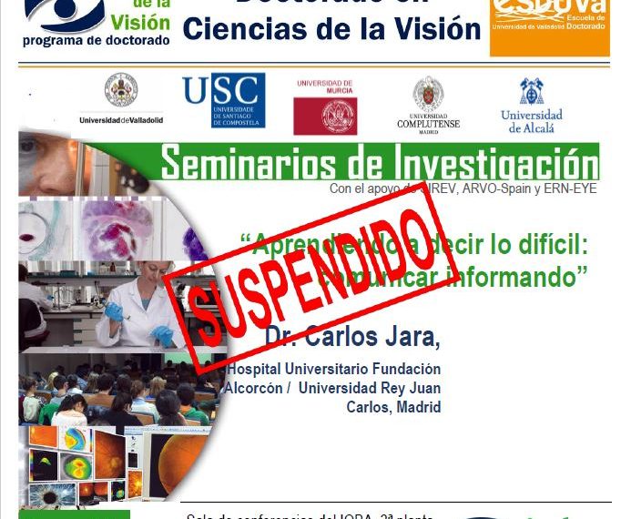 SUSPENDIDO – Seminario de investigación: «Aprendiendo a decir lo difícil: comunicar informando»