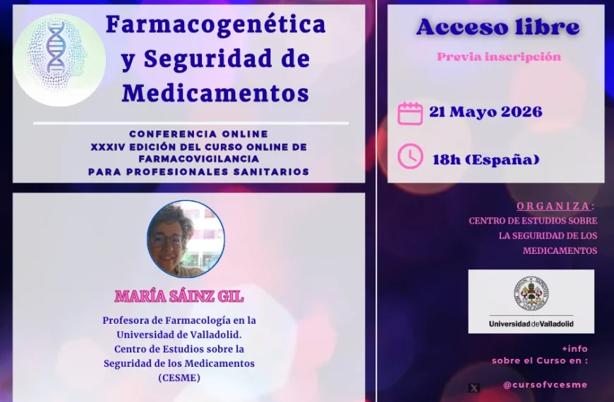 Farmacogenética y Seguridad de Medicamentos: clase online de acceso libre