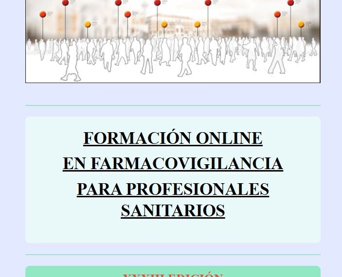 FORMACIÓN ONLINE EN FARMACOVIGILANCIA PARA PROFESIONALES SANITARIOS