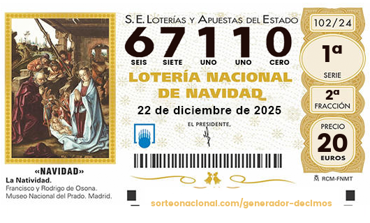 Ya está disponible la Lotería de Navidad del Colegio de Médicos de Valladolid